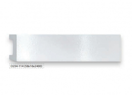 Плинтус D234-114 58х16х2400 Белый глянец